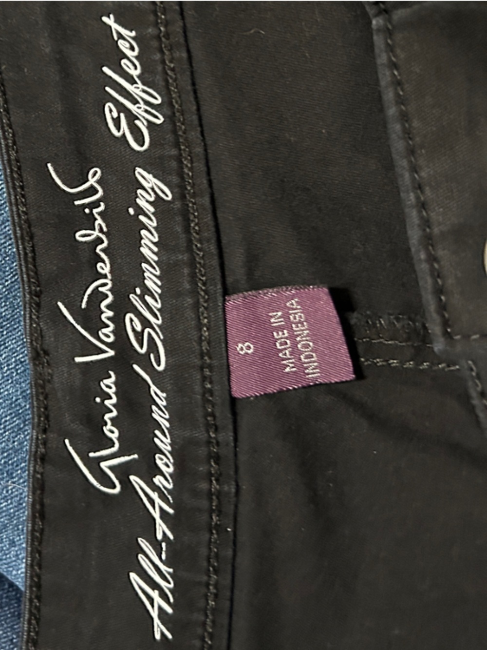 Gloria Vanderbilt Black Short with All-Around Slimming Effect